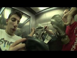 😷🚨 GAS MASK ELEVATOR PRANK! 🤯 (Total Panic Mode!) #prank