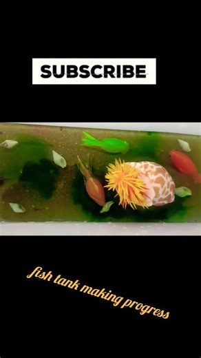 resin art .. fish tank making