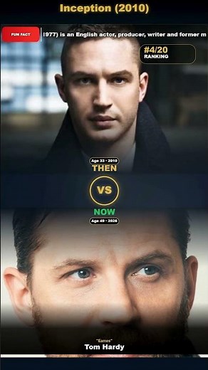 You won't recognize them! Inception cast transformation #shorts