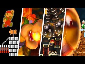 Evolution of Unique 2D Super Mario Castle Levels (1985 - 2018)