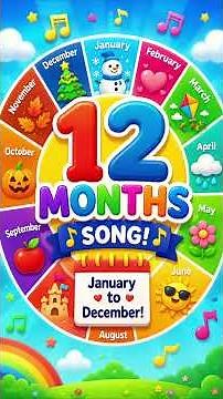 Months of the Year Song | January to December Calendar Song for Kids