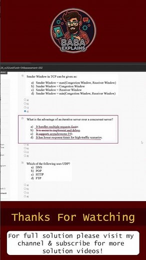NPTEL Computer Networks And Internet Protocol Week 5 Assignment Answers | 2026 | Baba Explains