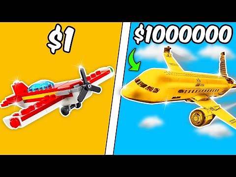 Ranking Lego Airplanes from $1 to $1,000,000: The Ultimate Video Review!