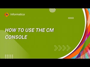 How to Use the CM Console
