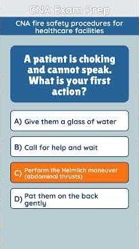 CNA Guide: Fire Safety Procedures Every Nursing Assistant Must Know#cnaexam #healthcarejobs
