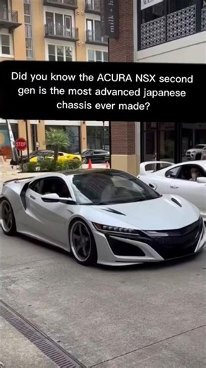 Did you know the second generation acura Nsx is the most advanced japanese chassis ever made?