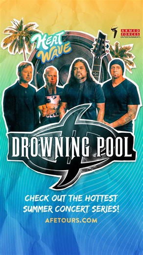 50 reactions · 3 comments | Drowning Pool brings a new wave of American Heavy Metal sound and brings down the house! See their full Heat Wave 2022 performance schedule and dive into the liquid metal. https://bit.ly/2IqEJgY | Armed Forces Entertainment | Facebook