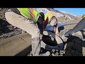 Installing a Manhole Frame & Cover in a Concrete Curb | Step-by-Step Construction.
