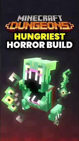 HUNGRIEST HORROR BUILD in Minecraft Dungeons!