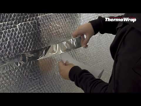 How to install YBS ThermaWrap General Purpose bubble insulation in a IWI dry lining masonry wall