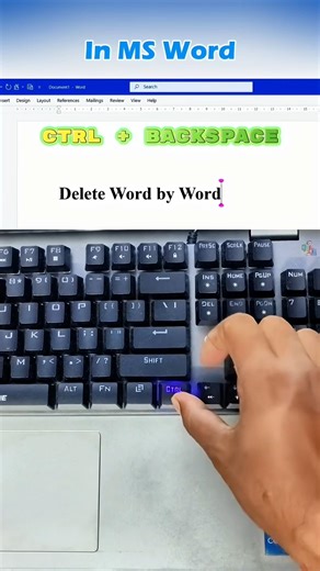 How to use back space like Pro 😱. Ms Word Pro Tips #microsoftwhiteboard