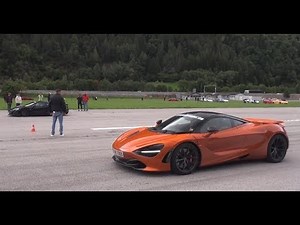 DRAG RACE Mclaren 720S vs Mclaren P1 & other supercars!