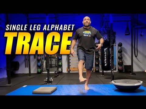 Single-Leg Alphabet Tracing | Ankle, Knee & Hip Stability Drill