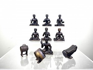 Bronze Figures - Miniature Bronze Ensemble - Thai Bronze Statues Traditional Thai Musician Figures (approx. 6 Cm) - Total 1.3 Kg - Etsy Canada