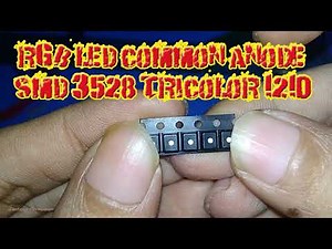 Soldering Exercises w RGB SMD LED 3528 1210 Common Anode on PCB Dot Matrix Double Layer Through Hole