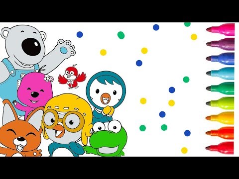 How to draw pororo the little pinguin