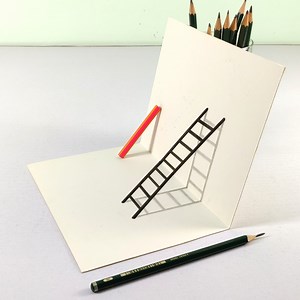 Best 3D Drawing !! 3D Ladder Optical illusion On Paper !! Hope you will enjoy watching this video. Visit our Facebook Page For More Creative Videos. #3ddrawing #3dart #howtodraw #3Dart #opticalillusion #3dladder #drawing #pencildrawing #3d #simple #easydrawing #draw #pencilart #illusion #art #beautifulart #illusionart #3D | Art For You Creations