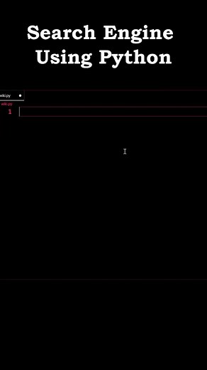 Creating a Search Engine in Python Using Wikipedia