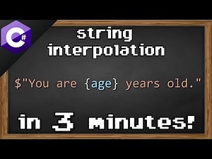 C# string interpolation 💲