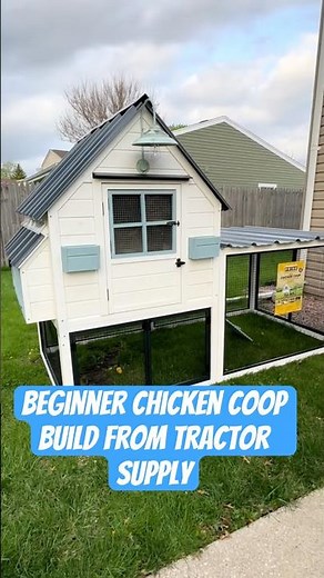 Tractor Supply Chicken Coop Build | Backyard Chickens for Beginners #chickencoop #tractorsupply