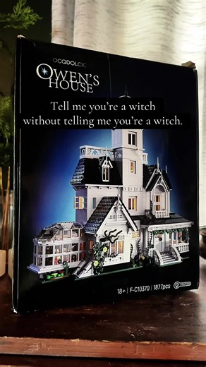 Witches… IYKYK 🖤 I found an Owens House–inspired building set and my inner witch is thriving. Every room. 1,877 pieces. And it even lights up ✨ This is going to be such a magical build—linked below. #practicalmagic #witchtok #cozyhome #GiftsForHer #witchyaesthetic