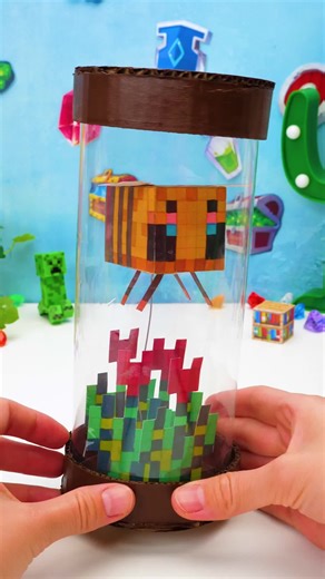 🐝 Decorate Your House with a Minecraft Bee! Easy & Cute DIY Craft ✂️💖