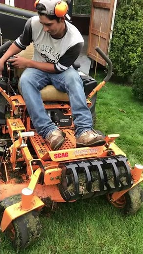 How change the scag blower belt