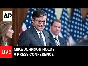 LIVE: Mike Johnson holds press conference as government shutdown continues