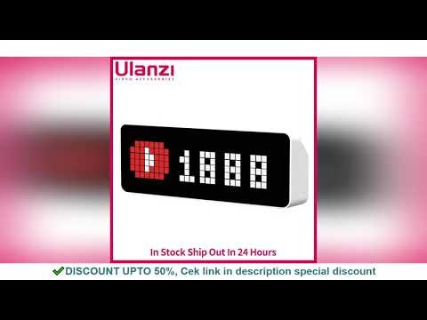 Ulanzi TC001 Smart Pixel Clock Weather Forecast Function Scientific Management of Time Full Color