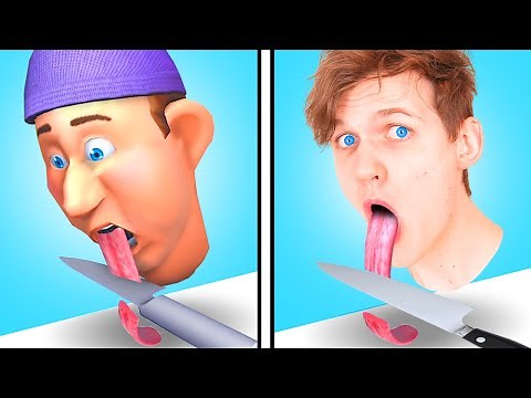 LANKYBOX PLAYS LICK RUNNER IN REAL LIFE!? (*FUNNIEST APP GAME MOMENTS*)