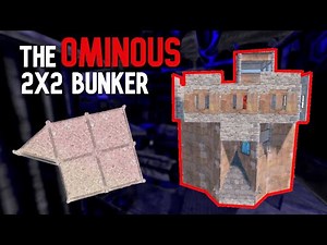 The OMINOUS 2x2 Bunker base Solo/Duo Rust Base Design 2021