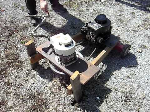 Air Compressor made from 2 Briggs Lawnmower engines