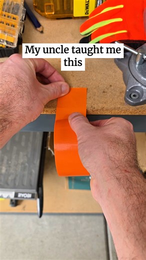 I fold duct tape to tear it easily. #tape #ducttape #garage | The Daily Diy