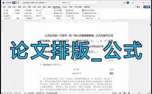 论文中公式的排版 MathType