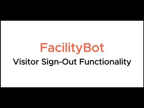 Visitor Sign Out Functionality