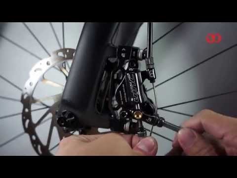 Juin Tech R1 cable actuated hydraulic disc brake installation - www.edgesportsuk.com