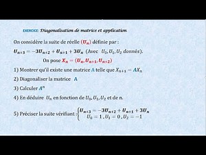#Diagonalisation_des_matrices : Exercice complet type examen