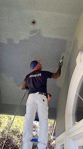 103K views · 341 reactions | Spraying stucco with Rain Refresh flat using a 311 tip at 1800 PSI. No over spray here. Stucco was previously painted and back rolled. Random spray two coats. #stucco #paintedstucco #painter #airless #paintsprayer #paintlife #firstcoat | The Idaho Painter | Facebook