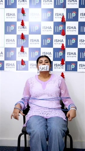 ISHA IELTS and PTE Australia on Instagram: "WE TRIED TO STOP HER... BUT THE SECRET IS OUT! 🤐😂 What is she trying to say? 🤔 It’s literally written on her mouth! 🤣 THE MASSIVE CHRISTMAS & NEW YEAR SALE IS HERE! 🎄🎁 . We are “bound” to give you the BEST DISCOUNTS of the year! Don’t let this opportunity slip away. Grab Unlimited PTE & NAATI Classes at unbeatable prices before the offer ends! 🏃‍♀️💨 Unlock the offer now: 📞 +61 447 284 214 📍 12-A Westfield Place, Blacktown NSW 2148 . #IshaIELT