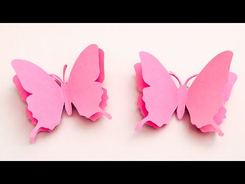 How to make a 3D Gorgeous paper Butterfly in 2 minutes craft