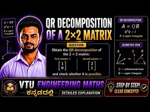2×2 Matrix QR Decomposition | Fastest Method for Exams