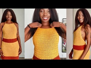 How to Crochet a Halter Dress for Beginners: Step-by-Step Video Guide