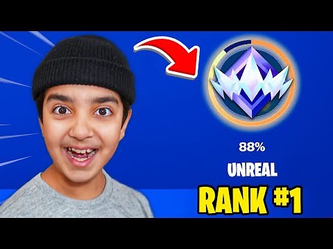 Kid Plays Ranked Fortnite... (UNREAL RANK!)