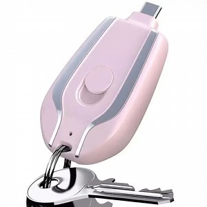 [Hot Item] Compact Keychain Power Bank Charger for Phones - 1300mAh