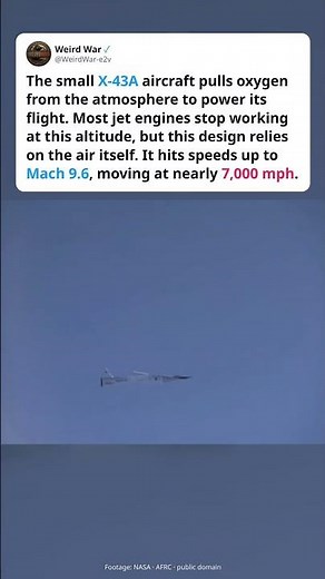 NASA’s X-43A Accelerates Hypersonic Flight #nasa #hypersonic