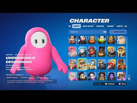 how to play as FALL GUYS skins in fortnite..!