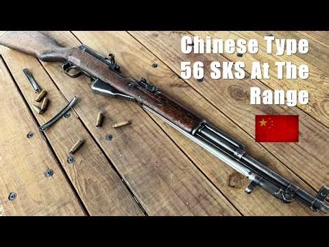 Shooting My Chinese/Albanian Type 56 SKS With Name Carved in Stock.
