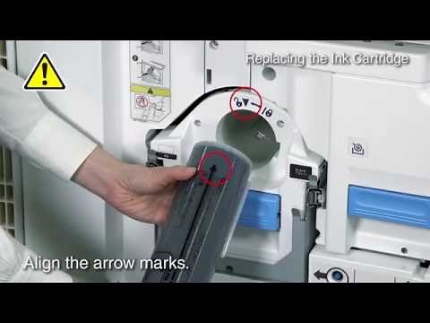 RISO SF Instruction of Replacing the Ink Cartridge ＜RISO＞