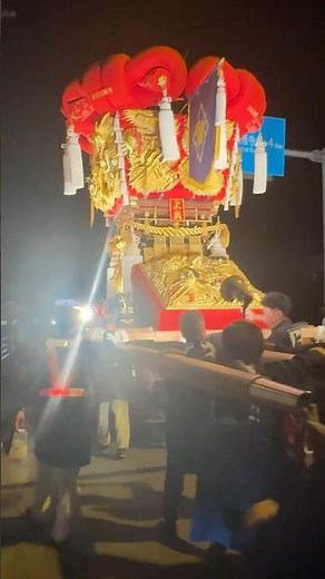 【#上出太鼓台】夜の運行 2025年10月11日（土） 柞田地区 日枝神社 ちょうさ祭り #香川県観音寺市 #四国 #太鼓台 #ちょうさ