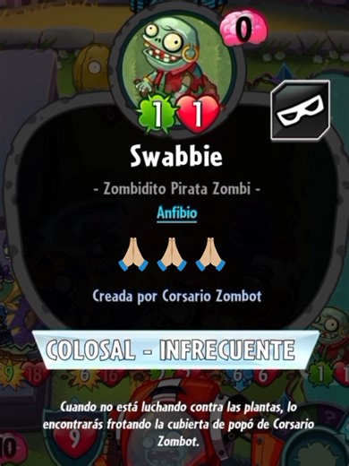 No aguanto tanto Zombiestein y a la Deidad Suprema Swabbie #fyp #pvzheroes #pvz